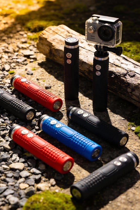 comfortable rubber grip handles