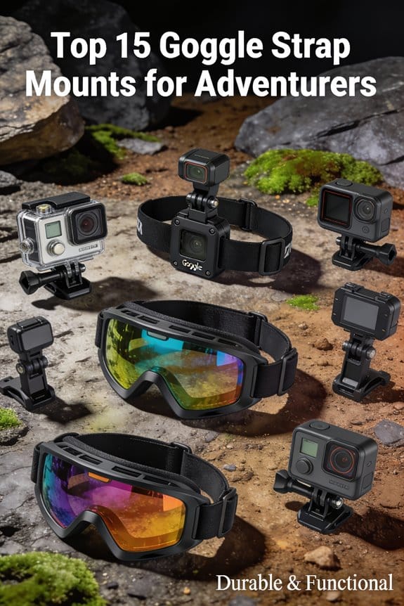 goggle strap mounts for adventurers