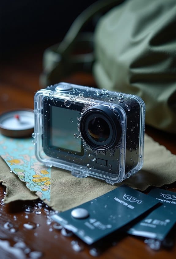 identify action camera water damage