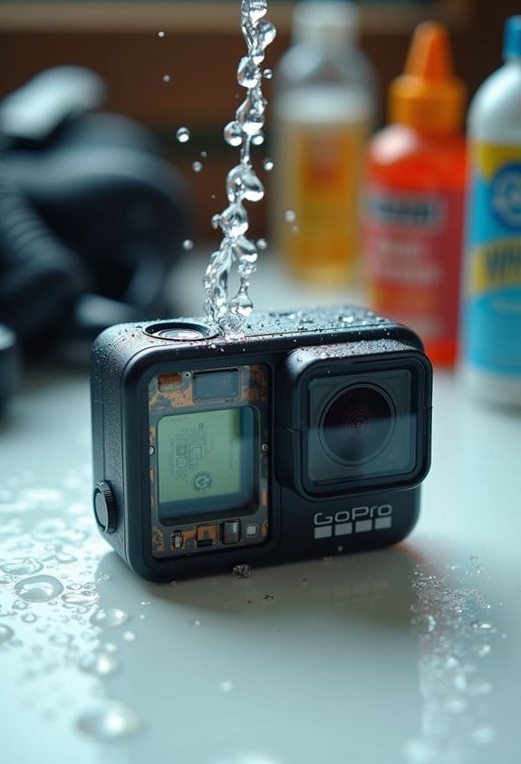 rinse camera to prevent corrosion