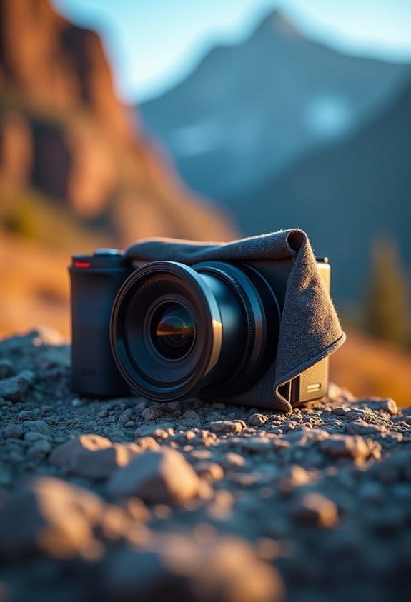 safe action camera lens cleaning