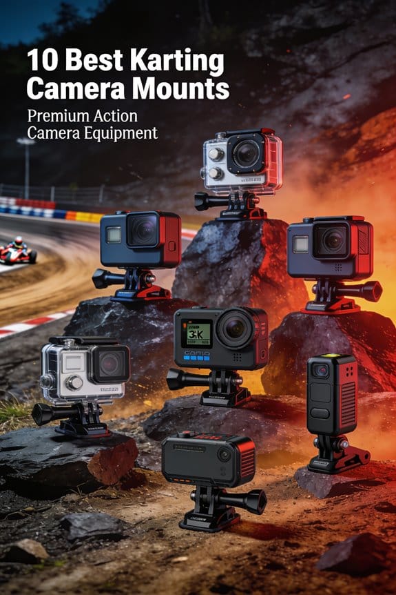 top karting camera mounts